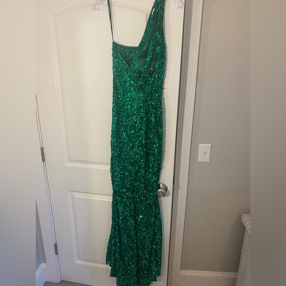 Sherri Hill‎ Emerald Prom Dress 54330 Size 4 - Picture 8 of 8